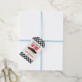 私はレッドレースカー3rd誕生日パーティーをキャッチできない ギフトタグ (より糸付き)