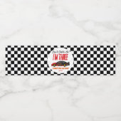 私はレッドレースカー3rd誕生日パーティーをキャッチできない ペットボトルラベル (シングルラベル)