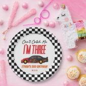 私はレッドレースカー3rd誕生日パーティーをキャッチできない ペーパープレート (パーティー)