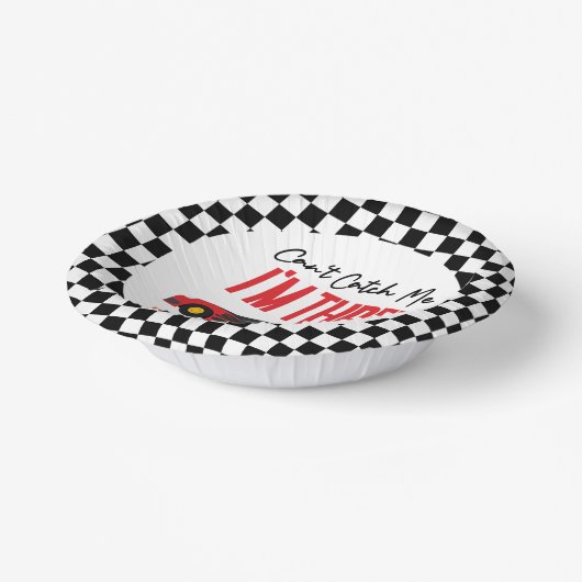 私はレッドレースカー3rd誕生日パーティーをキャッチできない ペーパーボウル (傾斜あり)