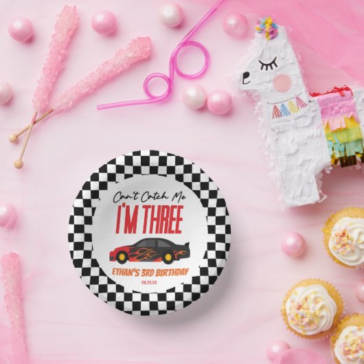 私はレッドレースカー3rd誕生日パーティーをキャッチできない ペーパーボウル (パーティー)