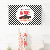 私はレッドレースカー3rd誕生日パーティーをキャッチできない 横断幕 (インサイチュ)