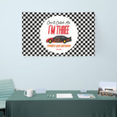 私はレッドレースカー3rd誕生日パーティーをキャッチできない 横断幕 (トレードショー)