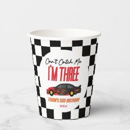 私はレッドレースカー3rd誕生日パーティーをキャッチできない 紙コップ