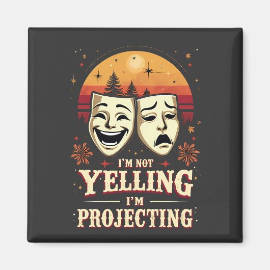 私はレトロ劇場を投影している叫びではない マグネット (正面)