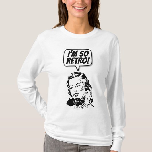 私はレトロ!Tシャツ Tシャツ (正面)