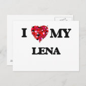 私はレナを愛しています ポストカード (正面/裏面)