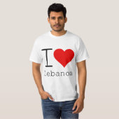 私はレバノンが大好き Tシャツ (正面フル)