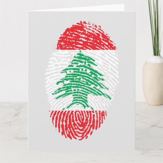 私はレバノン人 サンキューカード (正面)