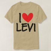 私はレビの名前パーソナライズされた男性ガイBFFの友人H愛 Tシャツ (デザイン正面)