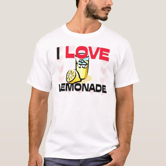 私はレモネードを愛します Tシャツ (正面)
