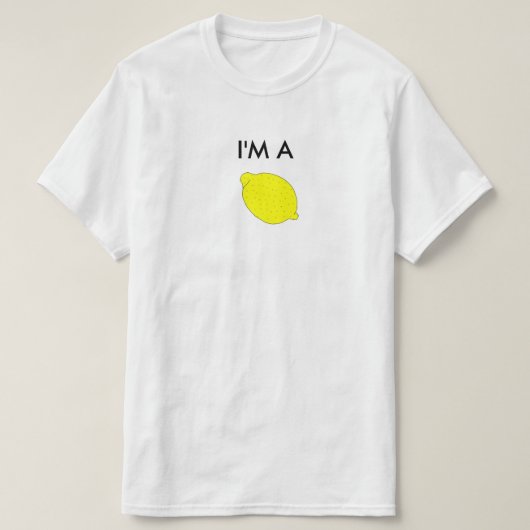 私はレモンです Tシャツ (デザイン正面)
