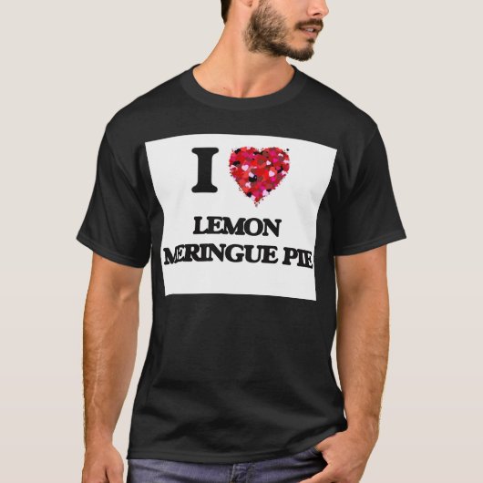 私はレモンメレンゲパイを愛します Tシャツ (正面)