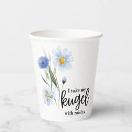 私はレーズンでクーゲルを取る 紙コップ