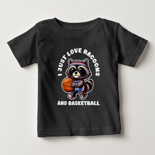 私はレーソーンとバスケのスポーツ好きが大好き ベビーTシャツ (正面)