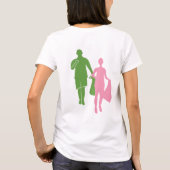 私はロギングが大好き Tシャツ (裏面)