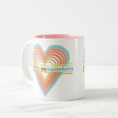 私はロゴのマグを苦闘することを憎みます ツートーンマグカップ (正面左)