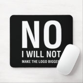 私はロゴをより大きくさせません マウスパッド (マウス)