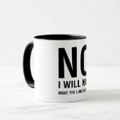 私はロゴをより大きくさせません マグカップ (正面左)