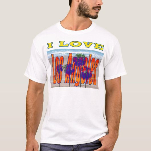 私はロサンゼルスのTシャツ2を愛します Tシャツ (正面)