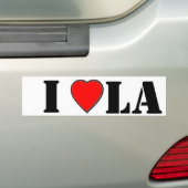 私はロサンゼルスを愛します バンパーステッカー (車上)