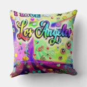 私はロサンゼルスエネルクールギー枕が大好き クッション (裏面)