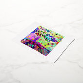 私はロサンゼルスエネルクールギー葉書が大好き 箔シーズンポストカード (回転した状態)