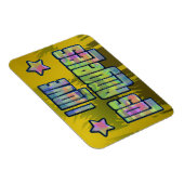 私はロサンゼルス美しい日除け磁石が大好き マグネット (右側)