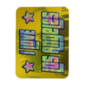 私はロサンゼルス美しい日除け磁石が大好き マグネット (縦)