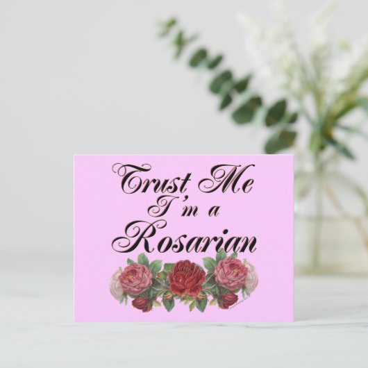 私はロザリアンガーデナーことわざ ポストカード (スタンド正面)