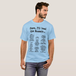 私はロザリオをリードできる Tシャツ