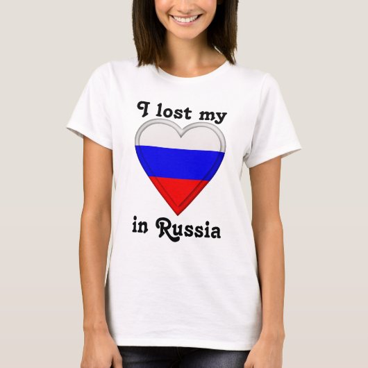 私はロシアの私のハートを失った Tシャツ (正面)
