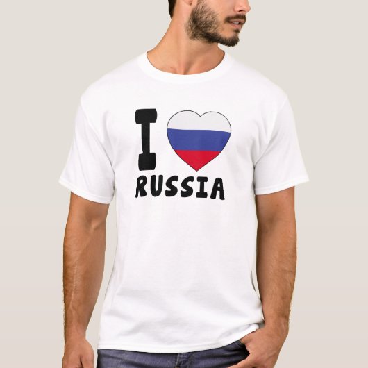 私はロシアを愛します Tシャツ (正面)