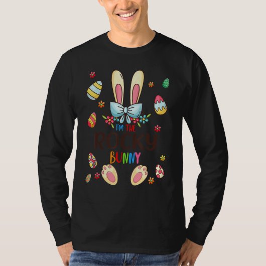 私はロッキーバニーのイースターデーマッチ家族の卵である Tシャツ (正面)