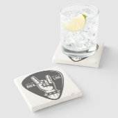 私はロックが大好きだ ストーンコースター (横)