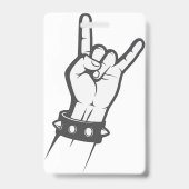 私はロックが大好きだ バッジ (裏面)