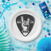 私はロックが大好きだ ペーパープレート (パーティー)