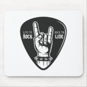 私はロックが大好きだ マウスパッド (正面)