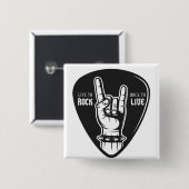 私はロックが大好きだ 缶バッジ (正面&裏面)