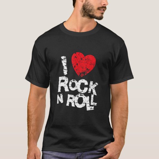 私はロックが大好転がき。 Tシャツ (正面)
