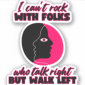 私はロックできないフォーク シール (正面)