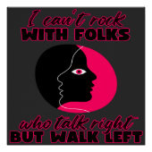 私はロックできないフォーク ポスター (正面)