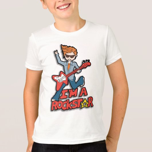 私はロックスターの少年Tシャツだ トライブレンドＴシャツ (正面)