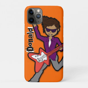 「私はロックスター」オレンジ色の濃い男の子の名前ipod case iPhone 11 proケース