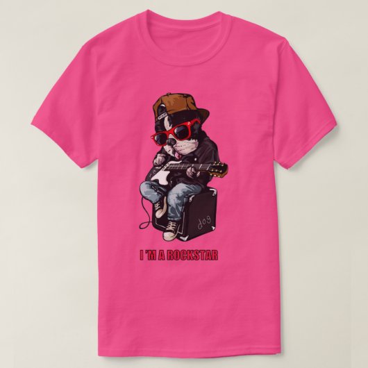 私はロックスター Tシャツ (デザイン正面)