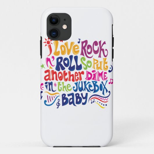 私はロックンロールが大好き Case-Mate iPhoneケース (裏面)