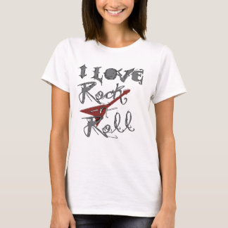 私はロックンロールを愛します Tシャツ