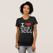 私はロックンロールを愛します Tシャツ (正面フル)