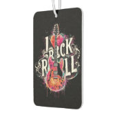 私はロックNロール電気ギター絵を描ズ大好き カーエアーフレッシュナー (左)