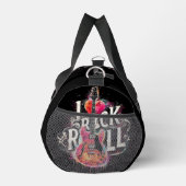 私はロックNロール電気ギター絵を描ズ大好き ダッフルバッグ (右)